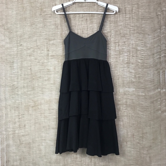 Theory Adedra Serenity Black & Gray Dress M/L - Picture 3 of 8